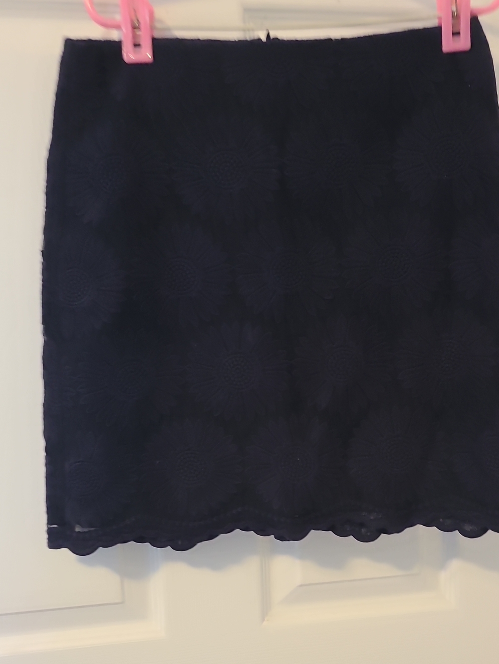 Joe Fresh Navy Floral Lace Mini Skirt